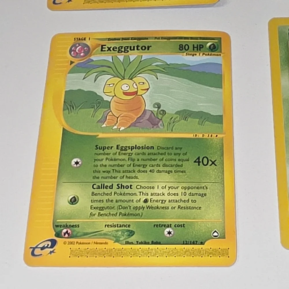 Pokemon Card Lot Exeggutor Aquapolis 12/147 Erika's Exeggcute Jungle Italian